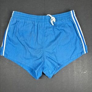 VTG 80s Oshman's Blue Striped Athletic Running Shorts Mens Medium 32/34 Freddy